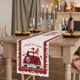 thumbnail image 2 of Table Runners 70 Inches Long Dress Scarves, Red Valentine's Day Farmhouse Coffee/Dining/Kitchen Table Decor, Holiday Table Runner, Love Heart Roses Gnomes Romantic Floral 13x70 Inch, 2 of 9