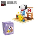 thumbnail image 6 of Snoopy Series Building Blocks Street View Mini Cartoon Character Scene Model Bricks Desktop Decoration Children DIY Toys Gifts, 6 of 9