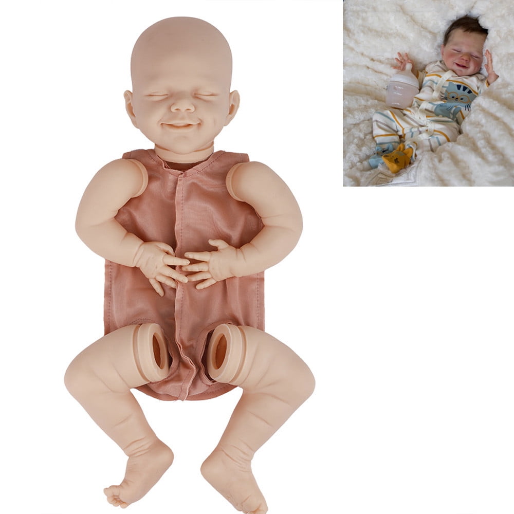 10'' Reborn Baby Doll kit Handmade Silicone Mold Blank Newborn Girl Xmas Gift 