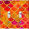 thumbnail image 1 of Metal Light Switch Plate Outlet Cover Mermaid Orange MER013, 1 of 13