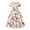 White, variant on Gunia Teen Girls Summer Dress Floral Print Flared Skirt Long Big Kids Slim Fit Casual Outfit For Holiday Beach White Dress For Girls 7-12 Years