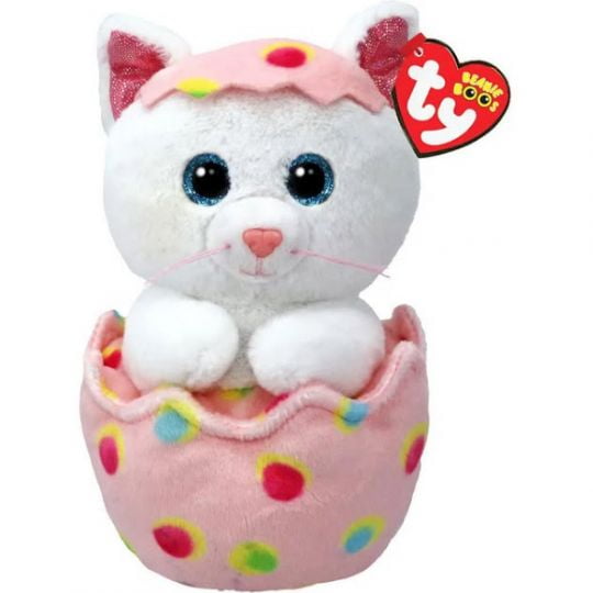 TY Beanie Boos - GIGGLES the Cat in Egg (Regular Size - 6 inch)