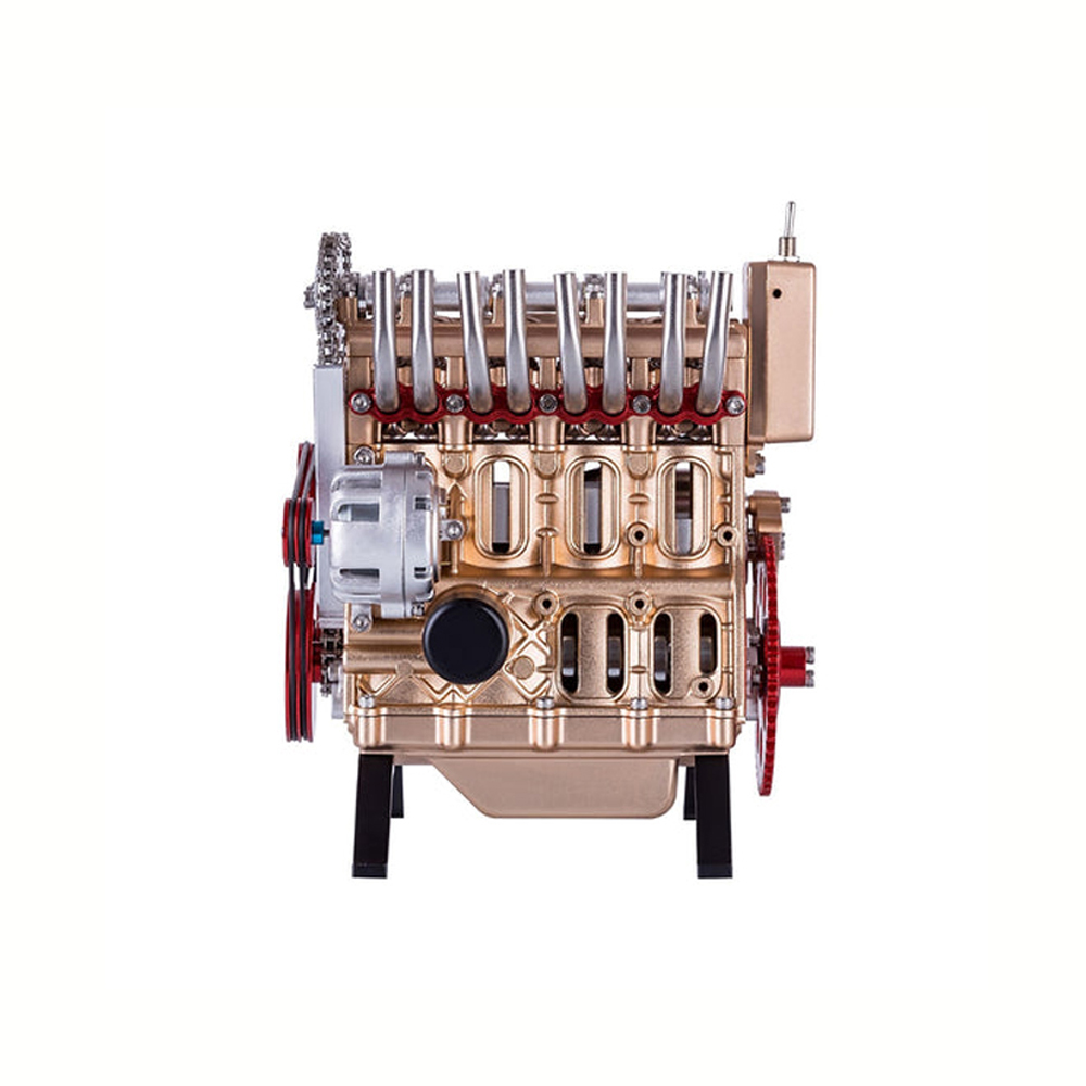 Teching 3D Car Engine Model Kit Assembly Adult Toys Mini Inline 4 Cylinders Engine Education