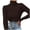 Coffee, variant on Tops for Women Trendy Turtleneck Bottom Sweater Pullover Knit T Shirt Blouse,Blue,L