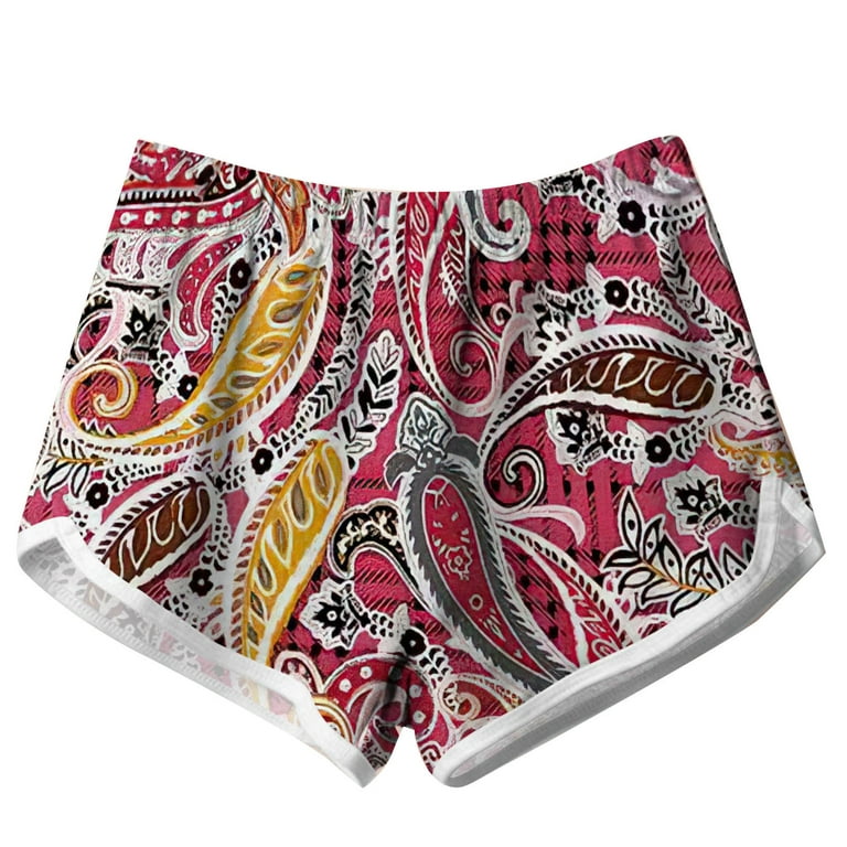 Shorts for Women, Women'S Lightweight Summer Casual Elastic Waist Print  Shorts Baggy Comfy Beach Shorts  Deals Of The Day Cool Things Under  20