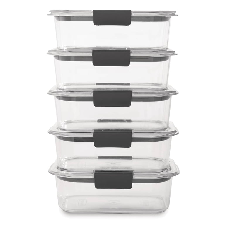 Rubbermaid Brilliance Food Storage Container, BPA-free Plastic