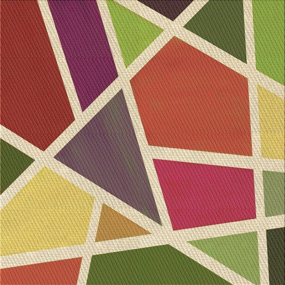 Ahgly Company Machine Washable Indoor Square Transitional Metallic Gold Area Rugs, 6' Square