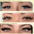 thumbnail image 3 of Lash Clusters with Spikes Anime Eyelash Clusters Natural Manga Eyelash Extensions 10-14mm Lash Extensions Thin Band DIY Left & Right Individual Lashes Cat Eye, 3 of 9