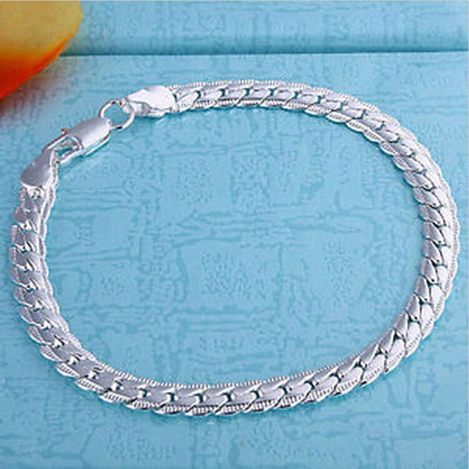 Amazon.com: Handmade heavy mens bracelet Sterling silver bracelet for men  Massive silver chain link Mens jewelry Full Persian Foxtail chainmaille  gift for him : Handmade Products