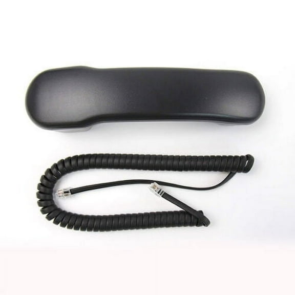 The VoIP Lounge Handset Receiver with Curly Cord for Nortel Norstar T7000 Series Business Phone T7100 T7208 T7316 T7316E and M3900 Series M3904 M3903 Charcoal Black