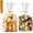 6x9 Inch, variant on Cellophane Bags 8x11x3.2 Inch, 50 count Clear Plastic  Bags with Bottom Gusset for Stand-Up Display, Medium Cello  Wrap for Goodies, , Candy, Party Favors, Includes 60  Ties