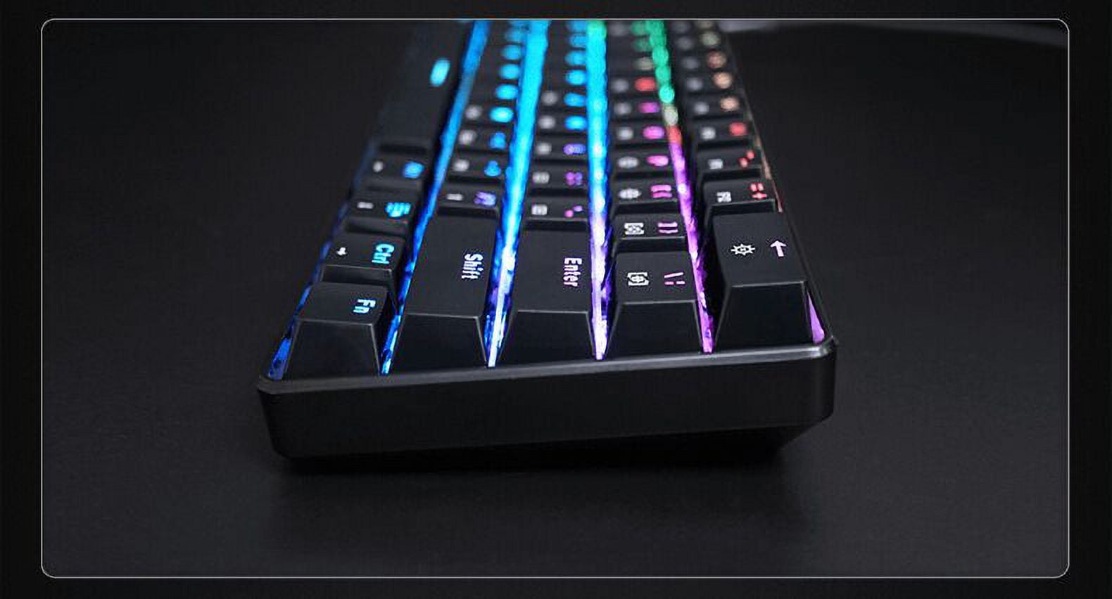 GK61 60% Keyboard with hot swappable Gateron Optical Switches, RGB Lighting and USB-C
