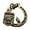 A, variant on Hearth & Gear Interesting Keychain Retro Shape Hand Polished Metal Pendant Car Key Ring/bag Accessories Charm Scratch And Wear Design