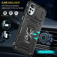 thumbnail image 3 of K-Lion for Motorola Moto G22 6.5" 2022 Case, Magnetic Metal Ring Holder Kickstand Camera Lens Cover Heavy Duty Rugged Full Body Protection Anti-Scratch Shockproof Case, Black, 3 of 7