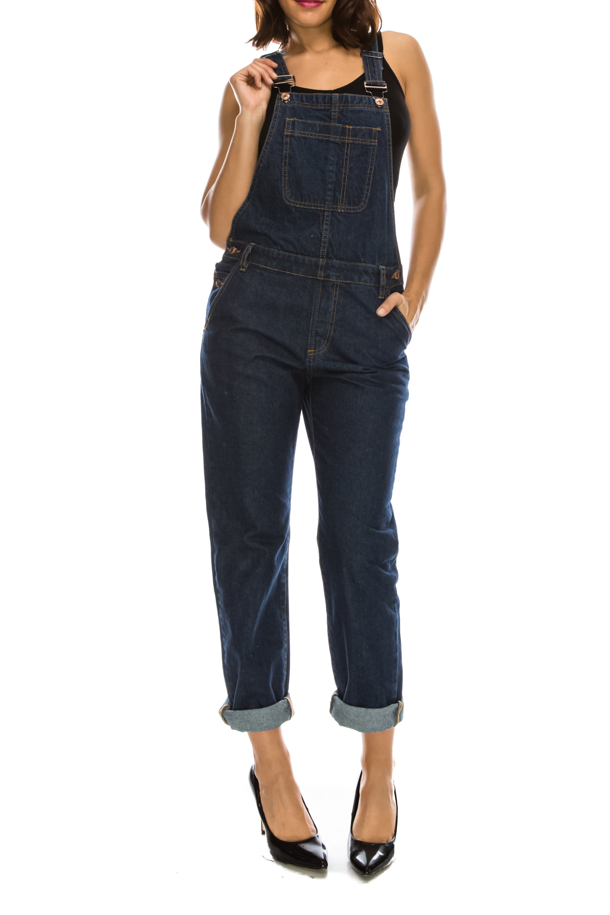 dark blue overalls womens