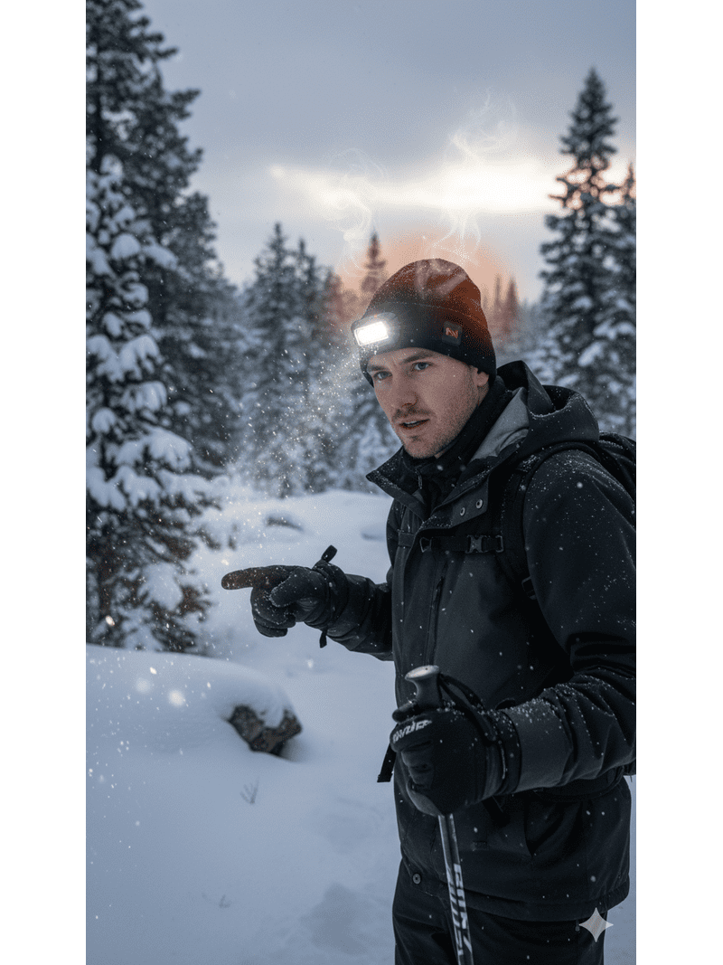 Mobile Warming - Heated Beanie with LED Headlamp Mobile-Warming-Heated-Beanie-  main image 4
