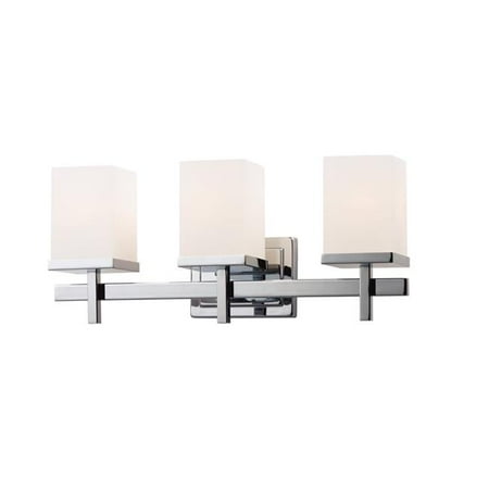 

Maxim 2153SWPC Tetra 3-Light Bath Vanity Wall Light Polished Chrome