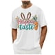 thumbnail image 1 of Camisa Casual de Cuello de la Tripulación de la Impresión de Pascua de Manga Corta de Verano Top Ligero de Poliéster para los Hombres, Camiseta de Manga Corta para el Uso Diario de Primavera Verano, 1 of 8