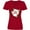 Red, variant on Inktastic Feliz Navidad Poinsettia Women's V-Neck T-Shirt