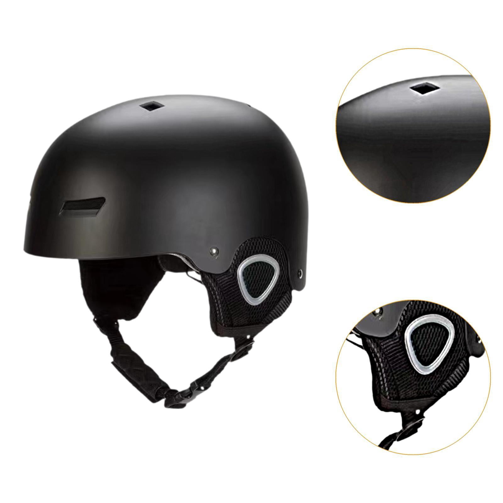 figatia Ski Helmet Skateboard Helmet Detachable Lining Sports Helmet Snow Helmet for Winter Sports Rock Climbing Skateboard Men Women Black L