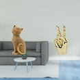 thumbnail image 2 of Escultura de resina con gesto . Figura creativa de animal para decorar el hogar: sala de estar, dormitorio, entrada, estantería y armario., 2 of 8