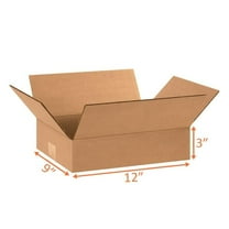 UCANPACK Corrugated Shipping Boxes 12 x 9 x 3" - 25 Pack Corrugated Shipping Boxes for Small Business Packaging Boxes - Made in USA Corrugated Shipping Boxes