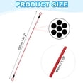thumbnail image 2 of Uxcell Dia Vinyl Coated Stainless Steel Cable with Loop, Flexible Wire Rope Security Chain Lanyard for Outdoor Lighting 3/16" 4ft Red, 2 of 7