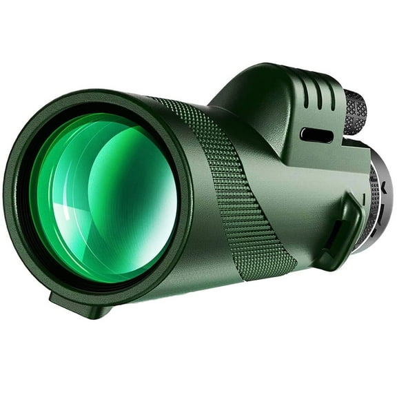 Ogetok Monocular Telescope, 80X100 HD Compact Waterproof Single Hand Using , Perfect for Bird Watching Wildlife Hiking Travelling,Green Is More Suitable for Outdoor.