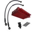 thumbnail image 4 of Kit de Radiador de aceite de aluminio Sunnimix para motocicleta Monkey 125cc 140cc rojo, 4 of 6