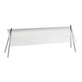 thumbnail image 1 of Cal Mil 1458-72 Acrylic Rectangular Sneeze Guard with Black Iron Wire Frame - 72 x 17.25 x 19 in., 1 of 1