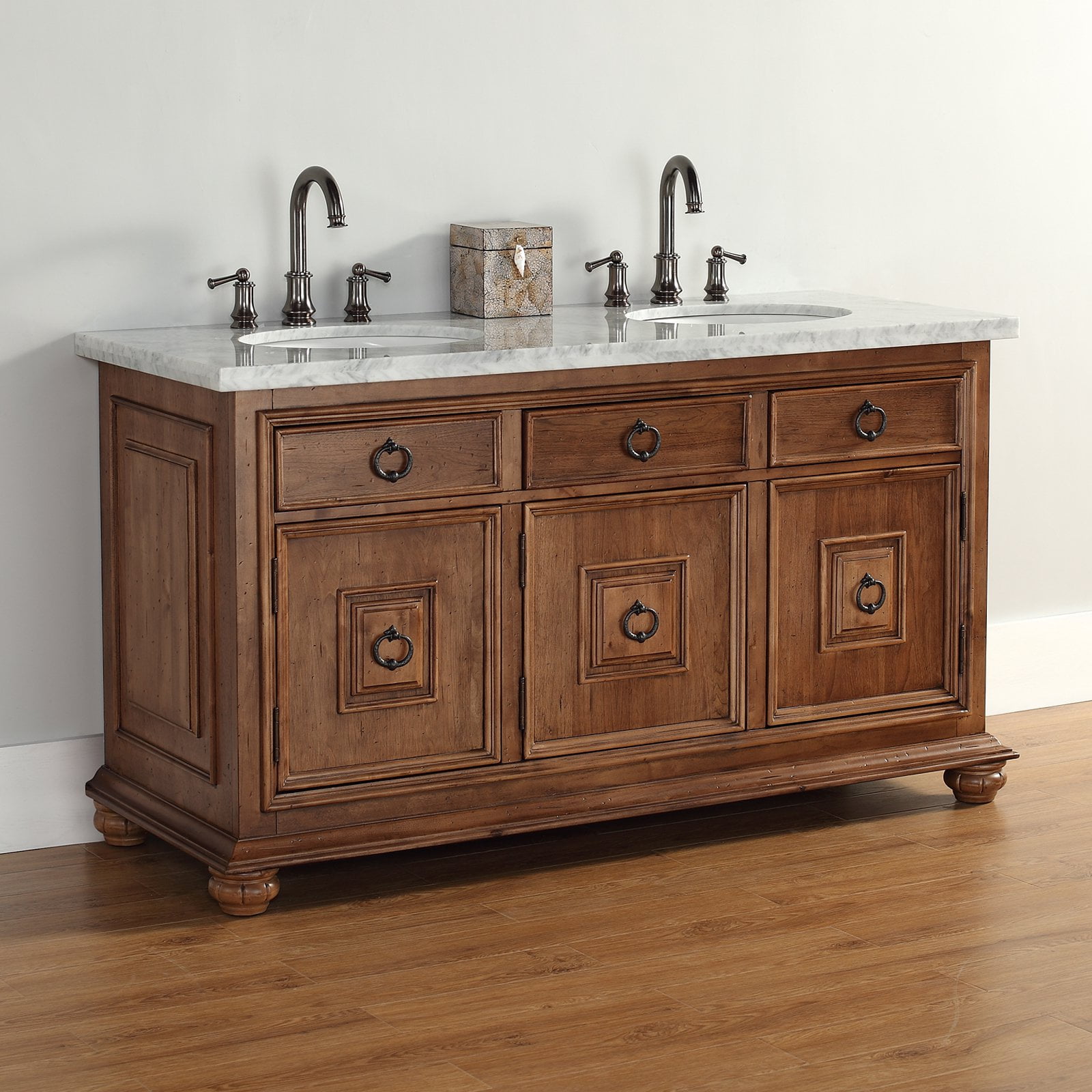 James Martin Mykonos 60 in. Double Bathroom Vanity with Drawer
