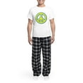 thumbnail image 5 of CafePress - Ukraine Flag Ukrainian Pride Peace Symbol Pajamas - Men's Light Loose Fit Cotton Pajama Set, 5 of 7
