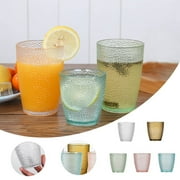 Acrylic Drinking Glasses,Acrylic Glasses Drinkware, Unbreakable Tumblers Drinking Glass, Multi-Color Cups Reusable Glassware For Kitchen Picnic Party Juice (8 Oz)