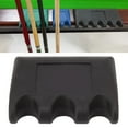 thumbnail image 4 of Support de Queue de Piscine, Facile à Utiliser le Support de Queue de Billard Pondéré Noir 3 Trous pour Chaise, 4 of 8