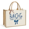 thumbnail image 1 of Bolso Tote KongMoTree 42x32x19 cm Azul con Moños, Regalo para Novias, 1 of 6