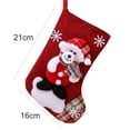 thumbnail image 5 of SPRING PARK Storage Bag|Christmas Stocking Decor|Xmas Style,Elk Snowman,Santa Bear Design, 5 of 7