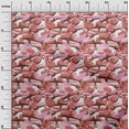 thumbnail image 3 of oneOone Cotton Cambric Pink Fabric Ocean Shark Dress Material Fabric Print Fabric By The Yard 42 Inch Wide, 3 of 4