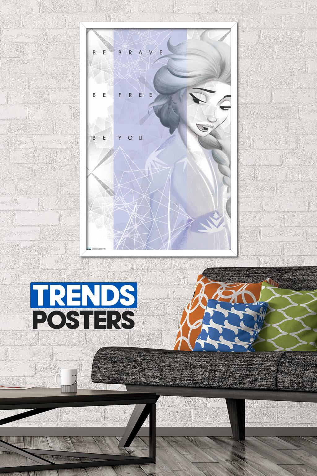 Disney Frozen 2 - Elsa Wall Poster, 22.375" x 34", Framed