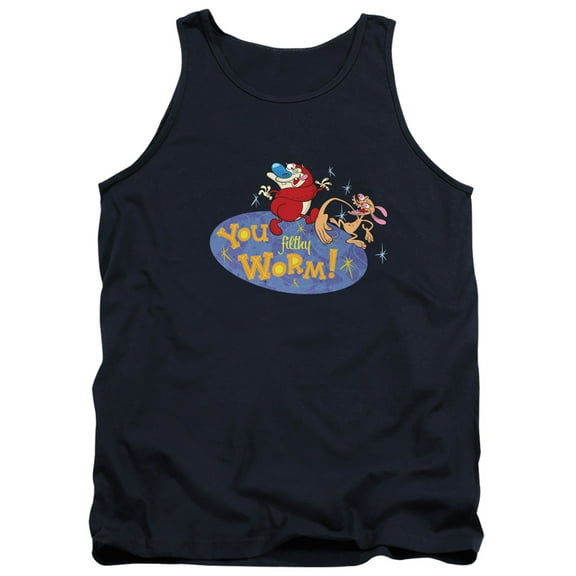Ren And Stimpy You Filthy Worm! Unisex Adult Tank Top