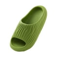thumbnail image 2 of Cloud Slippers for Women and Men, Pillow House Slippers Shower Shoes Indoor Slides Bathroom Sandals, Ultimate Comfort, Lightweight, Thick Sole, Non-Slip, Easy to Clean Green, 2 of 3