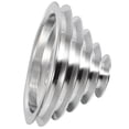 thumbnail image 1 of 2X 25mm Bore Aluminum Wheel A Type 5 Step Pulley Wheel for V-Belt Timing Belt, 1 of 7