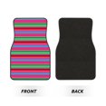thumbnail image 2 of Lsque Colorful Mexican Stripes Print 4-Piece Floor Mats, Heavy-Duty Rubber Liners, Anti-Slip Design, All-Season Automotive Protection, Vehicles, Cars, Trucks, and SUVs, 2 of 7
