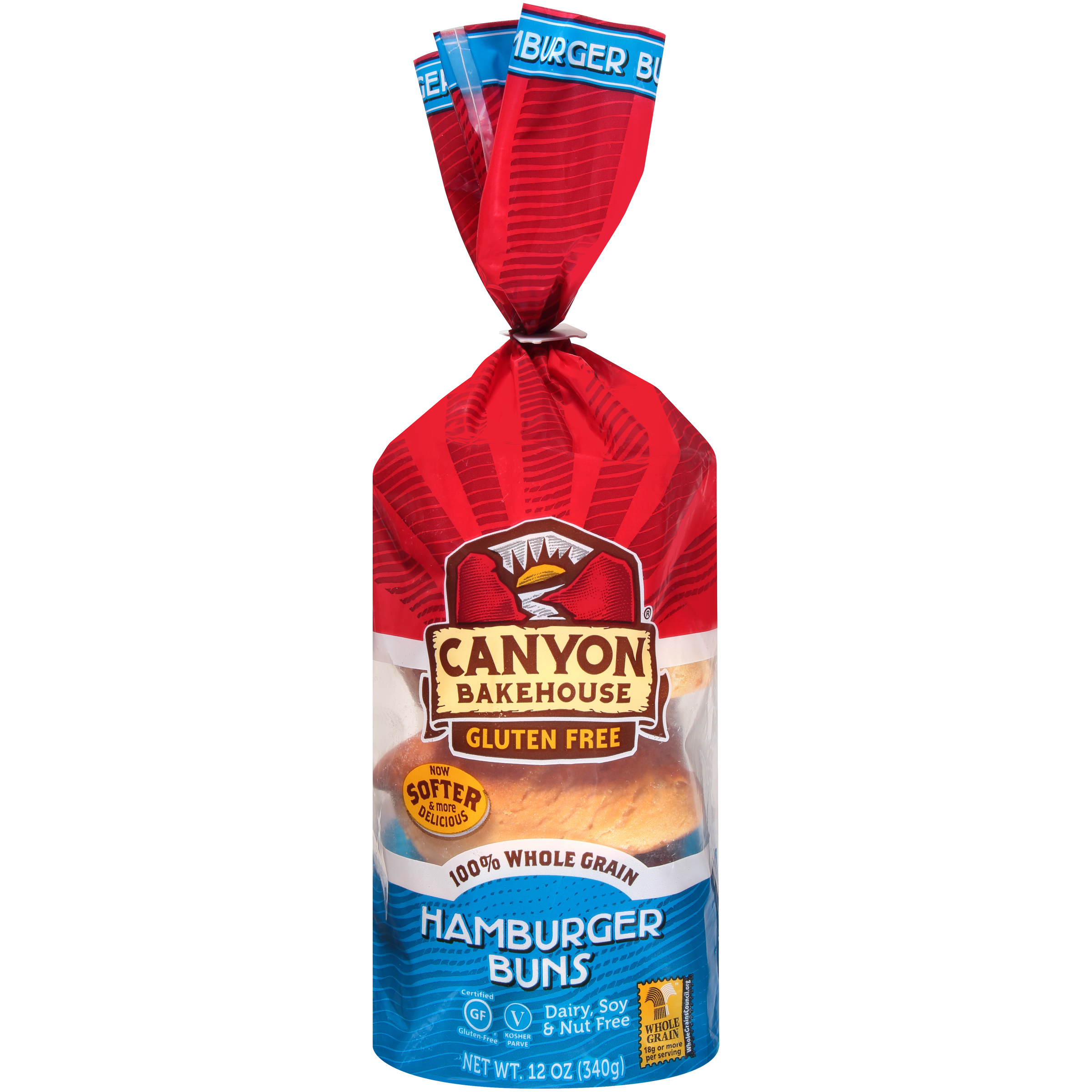 Canyon Bakehouse® 100 Whole Grain Hamburger Buns 12 oz. Bag Walmart