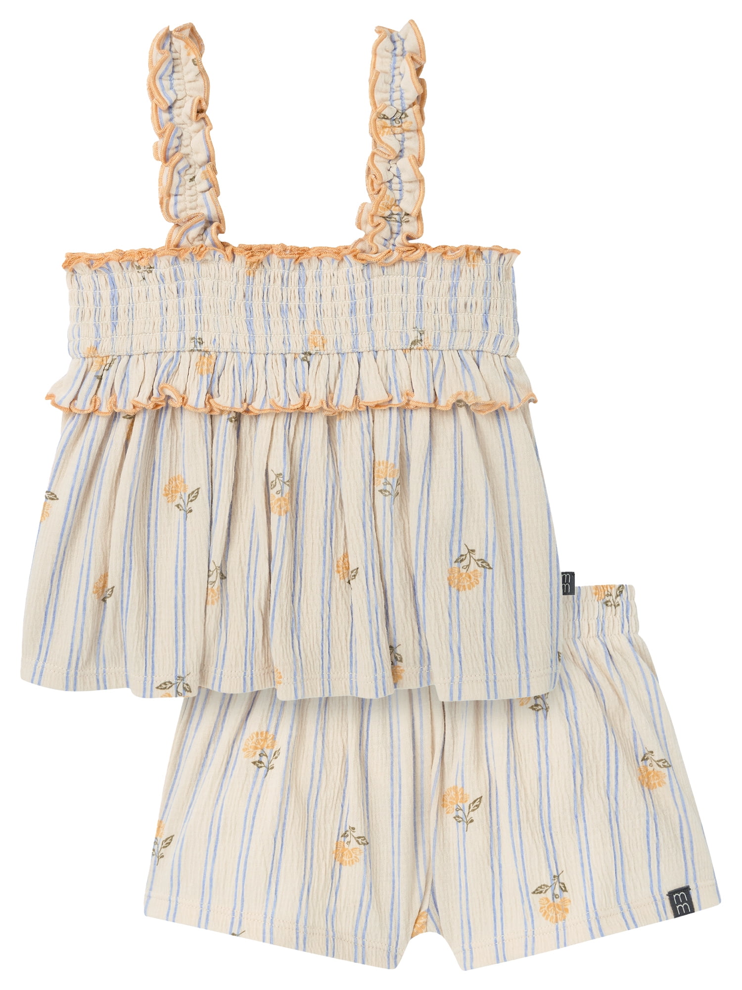 Modern Moments by Gerber Toddler Girl Smocked Outfit Set, 2-Piece, Sizes 12 Months - 5T