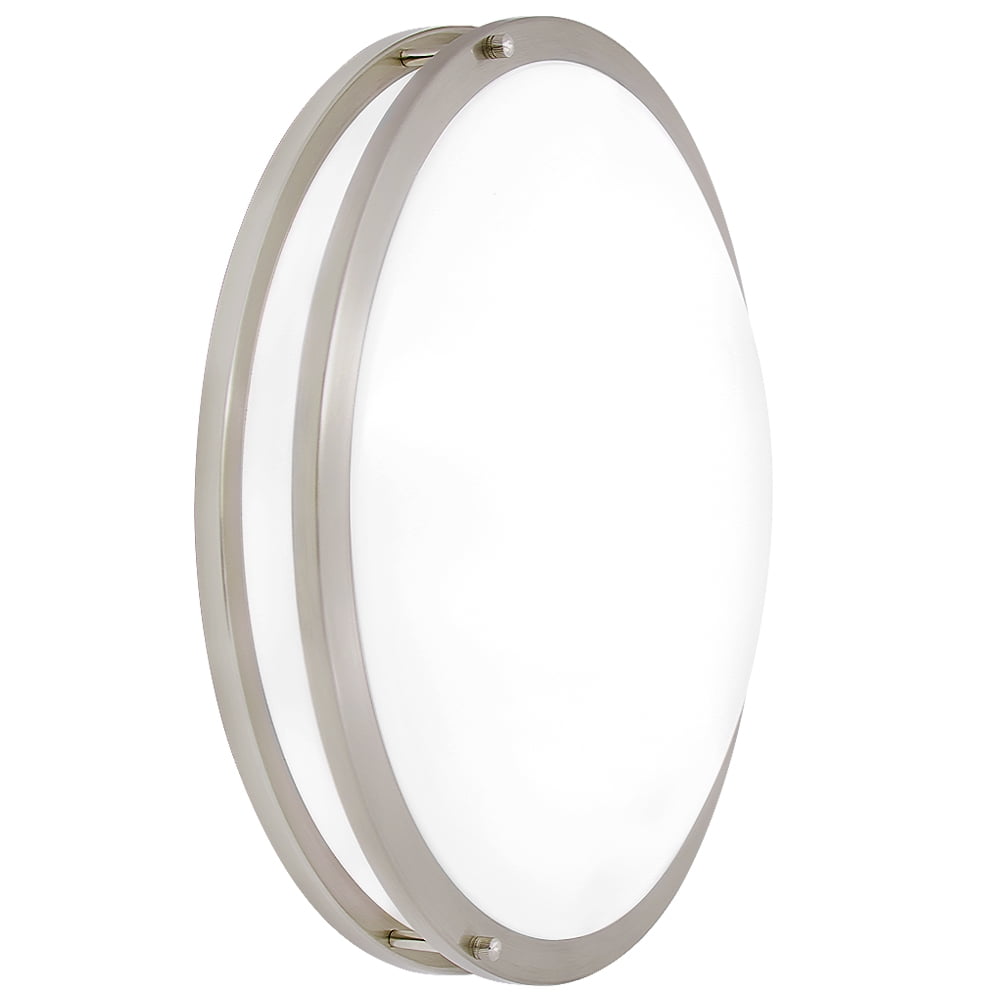 Maxxima 18 in. LED Flush Mount Ceiling Light, 5 CCT 2700K-5000K, 2000 Lumens, Round Color Selectable Dual Ring Fixture, Dimmable