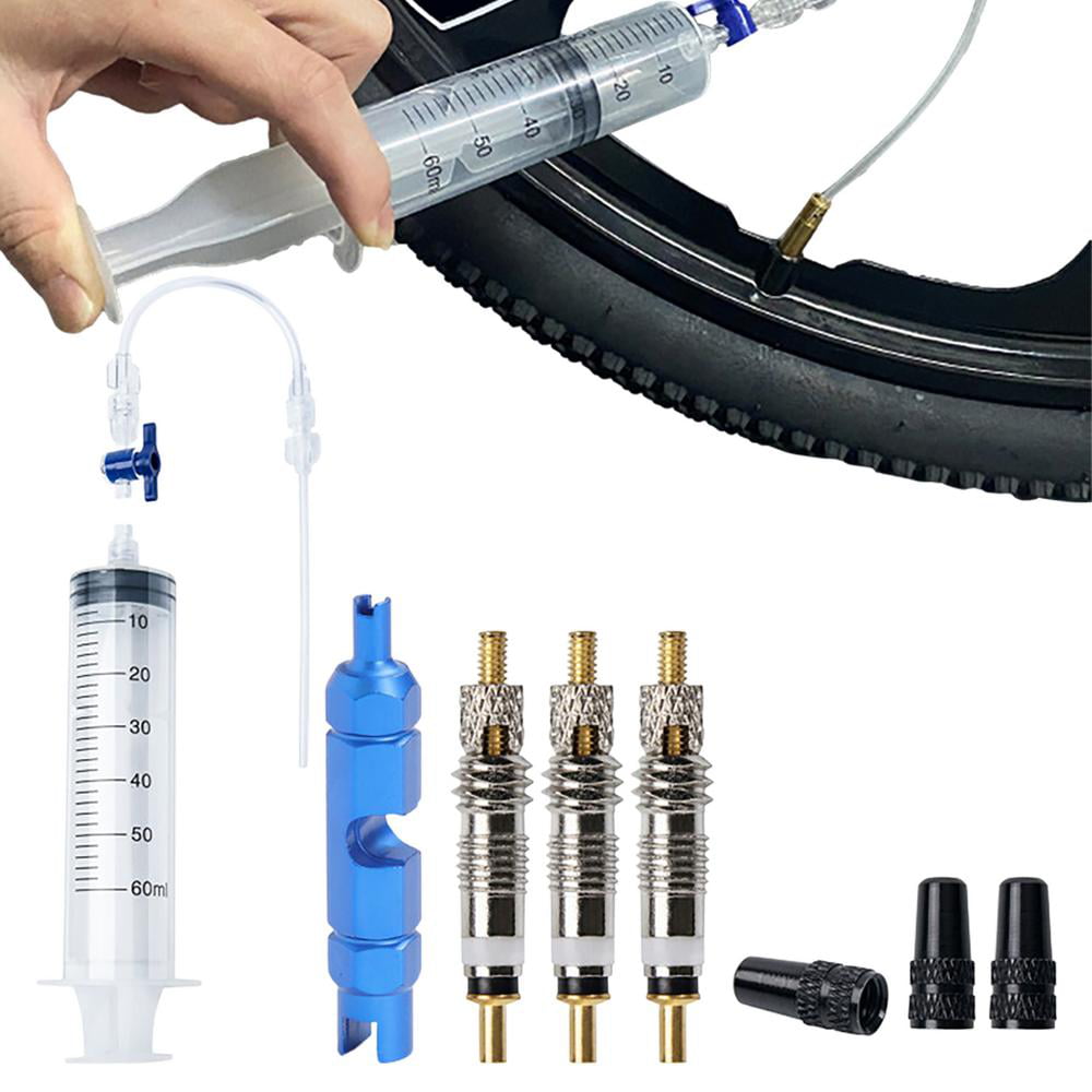 Outil de seringue d'injection d'injecteur de scellant de vélo