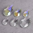 thumbnail image 3 of U8MO 5pcs Teardrop 22/28/38mm Faceted Crystal Glass Chandelier Prism Pendant Beads-38x22mm Clear, 3 of 5