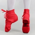 thumbnail image 4 of Xfvqtps Ballet Shoes for Girls High Top Soft Sole Non Slip Lace up Canvas Dance Shoes for Jazz Gymnastics Performance Red, 4 of 7