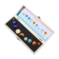 thumbnail image 1 of DPTALR Natural Crystal Nine Science And Education Aids Wooden Box Set Rough Specimens Puzzle Desktop Teaching Tools, 1 of 9
