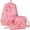 Pink Red, variant on Bow Backpack for Women Coquette Aesthetic Nylon Rucksack Cute Kawaii Backpack 3Pcs Set With Bow Pattern